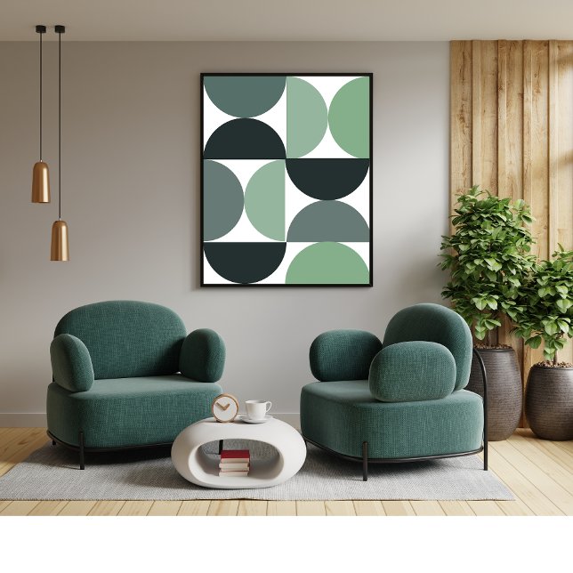 Decoração de Parede Boho Verde Salvia Poster Decor (Criador carregado)