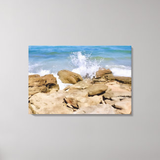 Decoração de parede Canvas Oceano praia rochosa