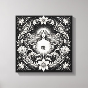 Decoração de Parede com Gravura da Deusa Botânica 