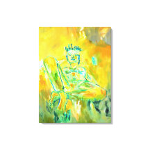 Decoração de parede de arte abstrata de mulher mod