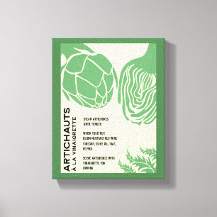 Decoração de Parede de Cozinha Alcachofra Arte par