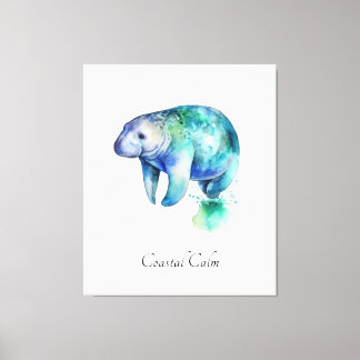 Decoração de Parede de Manatim Calmo Costeiro