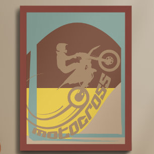 Decoração de parede de moto de motocross