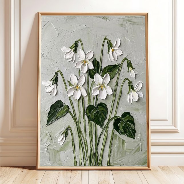 Decoração de Parede em Tela com Impressão Floral V (Criador carregado)