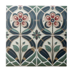Decoração de parede floral abstrata Art Deco Macki