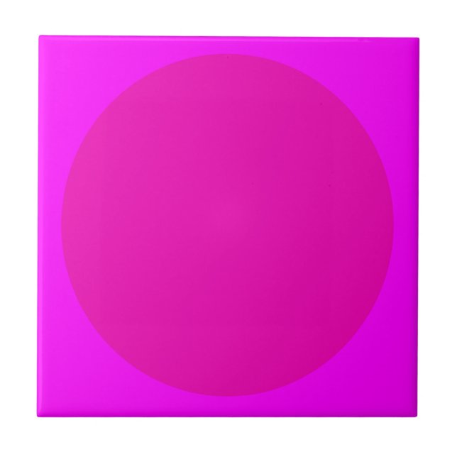 Decoração de parede moderna em magenta rosa sólido (Frente)