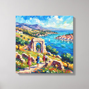 Decoração de Parede Paisagem Costeira de Zadar Cro