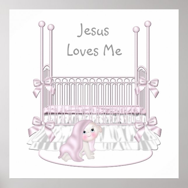 Decoração de parede para berçário de bebê Jesus Me (Frente)
