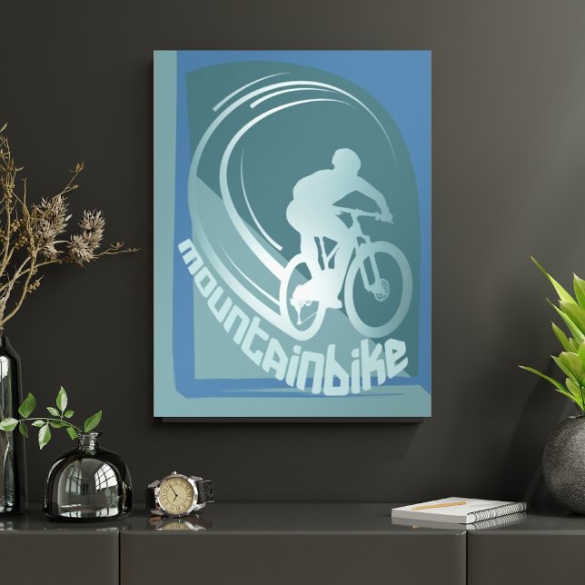 Decoração de parede pôster de bicicleta de montanh (Criador carregado)