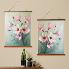 Decoração de Parede Tapeçaria Floral