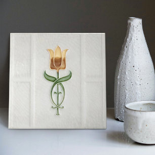 Decoração de Parede Tulipa Amarela Nouveau Arte De