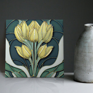 Decoração de parede Tulipas Art Déco Arte Nouveau