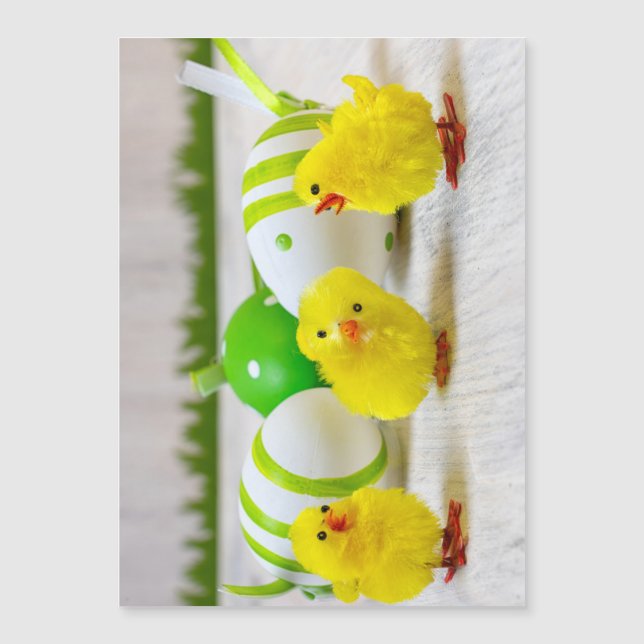 Decoração de Páscoa - Ovo de Páscoa e pintinhos (Frente)