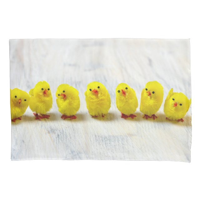 Decoração de Páscoa - pintinhos em linha (Frente)