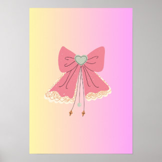 Decoração de pôster fofo