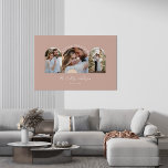 Decoração de presente de casamento com várias foto<br><div class="desc">Melhor juntos,  casal de casamento com fotos múltiplas e anúncio de entrega para casa,  poster de decoração. Caminho de cor rosa rosado,  rosado e sujo,  moderno e elegante,  de pêssego natural.</div>