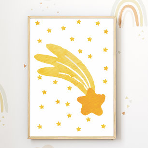 Decoração de quarto de crianças Estrelas Poster Be