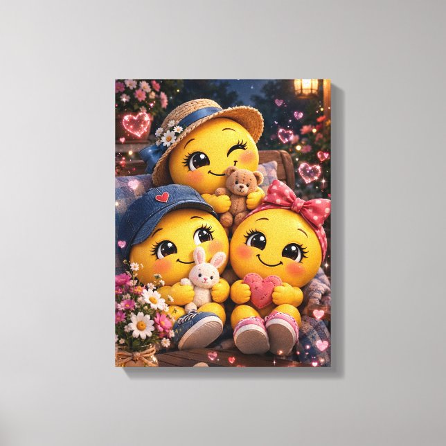 Decoração de quarto infantil boneca fofa com coraç (Frente)