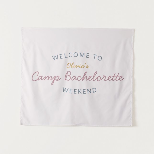 Decoração de Tapeçaria Semanal do Camp Bachelorett (Frente (Horizontal))