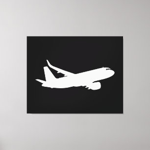 Decoração de Voo Branco da Silhueta Branca de Jato