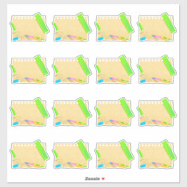 Decoração do Escrevendo do Scrapbook com Etiquetas