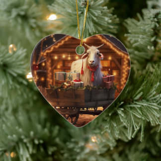 Decoração do ornamento de Caprinos Bonitos, presen
