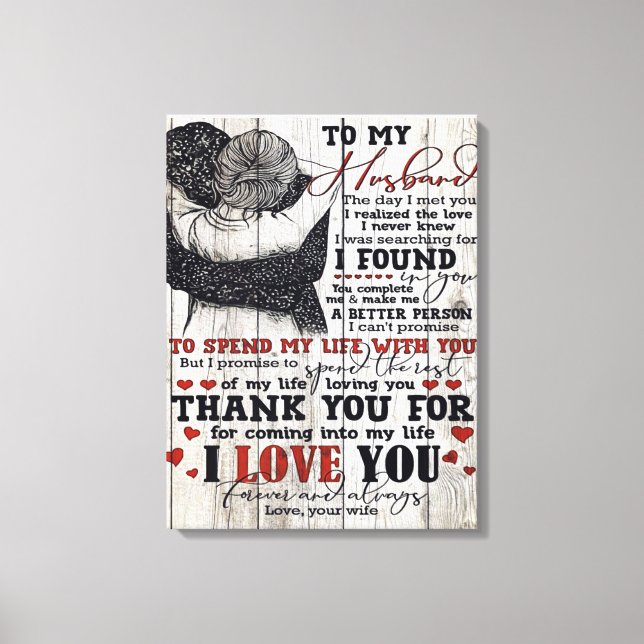 Decoração Familiar, Para O Meu Marido Presente (Frente)