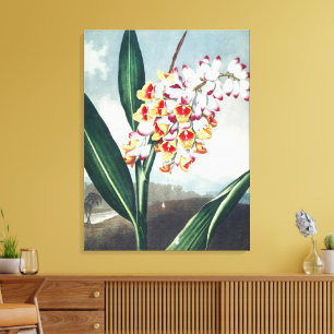 Decoração Floral Exótica Branca Amarela no Estilo