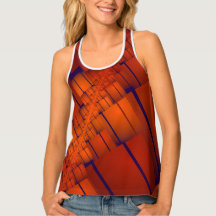 decoração geométrica abstrato vermelha