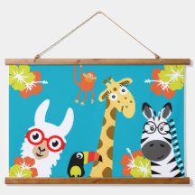 Decoração inicial da selva de animais Safari