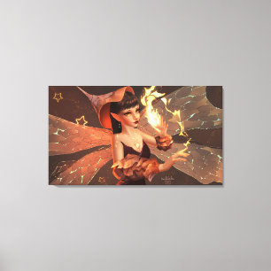 Decoração Mágica de Parede com Ilustração de Fada