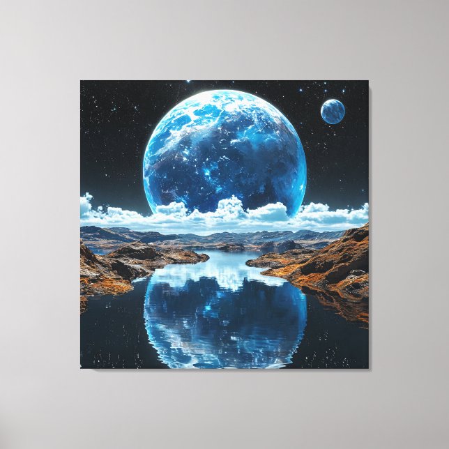 🌙 Decoração Moderna para Casa - Céu Noturno com L (Frente)