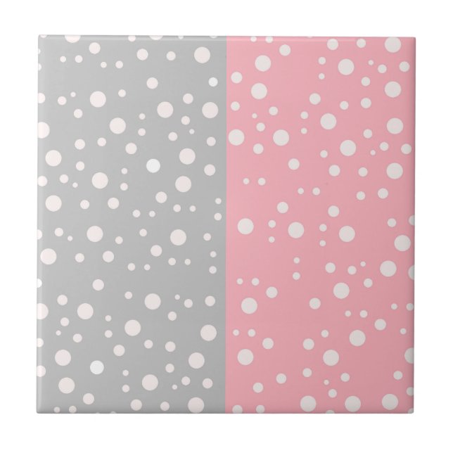 Decoração Moderna Rosa e Cinza | Quadrado Decorati (Frente)