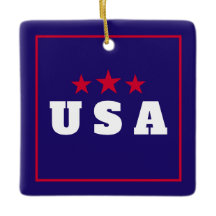Decoração Patriótica de Ornamento de Árvore de Nat