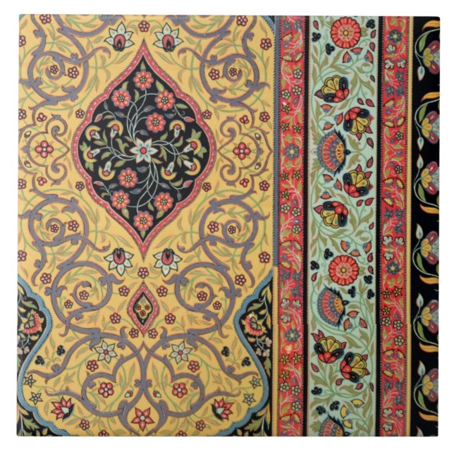 Decoração persa, placa XXV 'do Orn policromo (Frente)