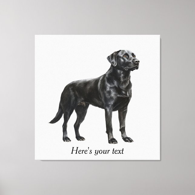 Decoração Personalizada de Labrador Retriever Pret (Frente)