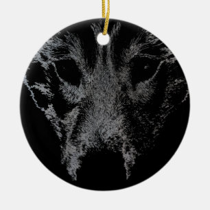 Decoração Personalizada do Lobo pelo Ornamento Wol