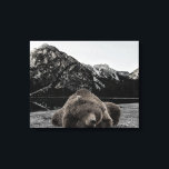 Decoração Rústica do Urso com Sono<br><div class="desc">Este design pode ser personalizado escolhendo a opção Editar Design. Você também pode transferir para outros itens. Entre em contato comigo em colorflowcreations@gmail.com ou use a opção de bate-papo no topo da página se você quiser ter este design em outro produto ou precisar de assistência. Veja mais designs ou siga-me...</div>