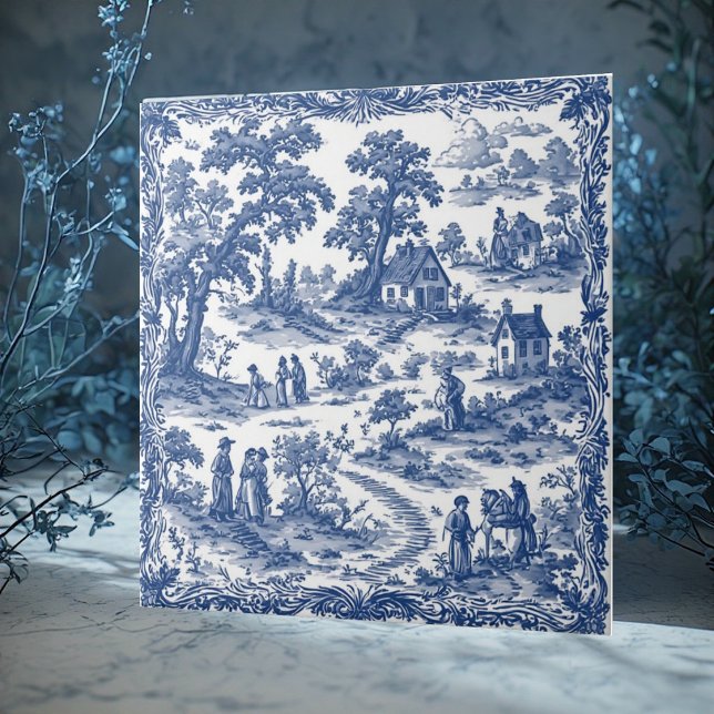 Decoração Rústica Francesa Chic Shabby Chic (Rustic French Country Folks Shabby Chic Decor Chic Ceramic Tile)