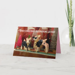 Decorações de Natal Ficaram com cartão de feriado