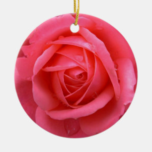 Decorações de Rosa Personalizadas do Ornamento de