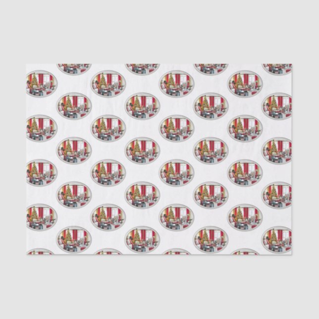 Decorador doméstico de papel de tecidos decorativo (Frente )