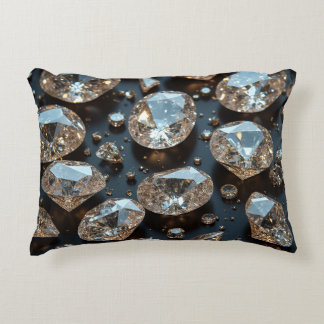 Decorativa A almofada de travesseiro de diamante parece um lu