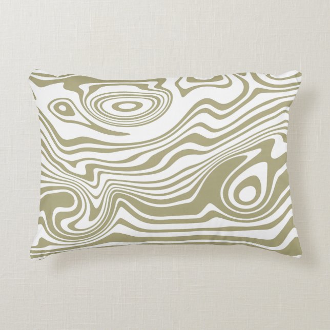 Decorativa Abstrato Marble Waves Trabalho de arte | Almofada  (Frente)