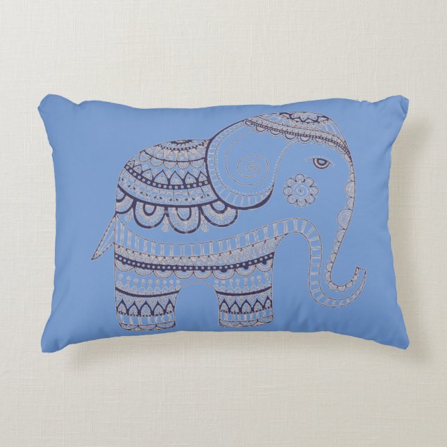 Decorativa Almofada algodão colecção elefante (Frente)