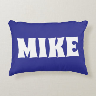 DECORATIVA ALMOFADA AZUL NOME MODERNO PERSONALIZADO