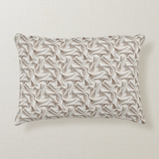 Decorativa Almofada de Acabamento Bege Neutro, Creme e Marfim