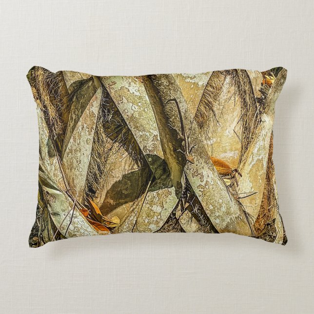 Decorativa Almofada de Acabamento Camuflada de Lagarto (Frente)
