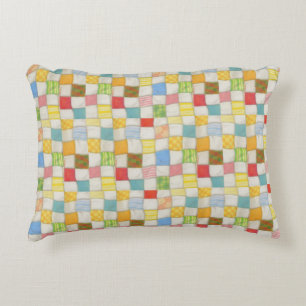 Decorativa Almofada de Acabamento CRAZY QUILT