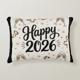 Decorativa Almofada de Acabamento - Feliz Ano Novo 2026